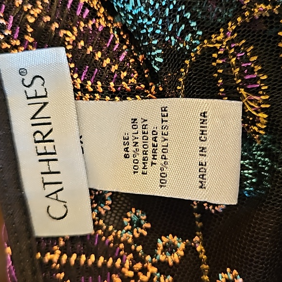 CATHERINES OPEN FRONT CARDIGAN TOP LIGHTWEIGHT OX PURPLE TEAL PINK BLACK - Picture 8 of 9